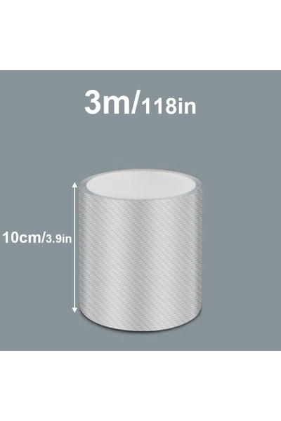 Choice 10cmx3m 3/5/10M Transparent Carbon Fiber Car Threshold Portector Mould...