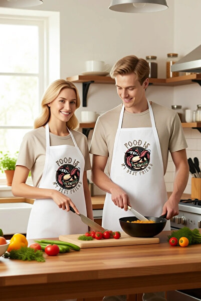 PayBuy Men's Unisex Kitchen Chef Apron Retro Graphic Printed Food Themed Dail...