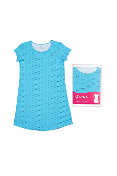 CARINA Night Shirt Karina Cotton with Embossed Text on the Sleeve - Ns 50241