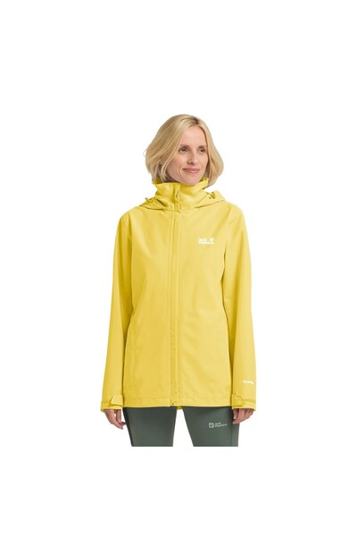 Jack Wolfskin Trailtime 2L Kadın Sarı Outdoor Ceketi KADIN OUTDOOR CEKETİ A63902