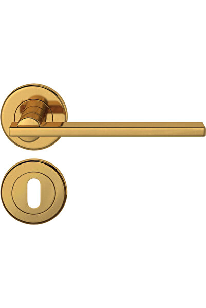 Condi Collection مقبض باب من الفولاذ المقاوم للصدأ مطلي بالذهب PVD 803