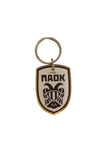 Bestgifts Μπρελόκ από πλεξιγκλάς με χρυσό περίγραμμα 3x5εκ.