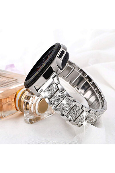 choice2 20mm Band Silver 20/22mm Sparkling Rhinestone Band For GTS/2/2e/3/4 M...