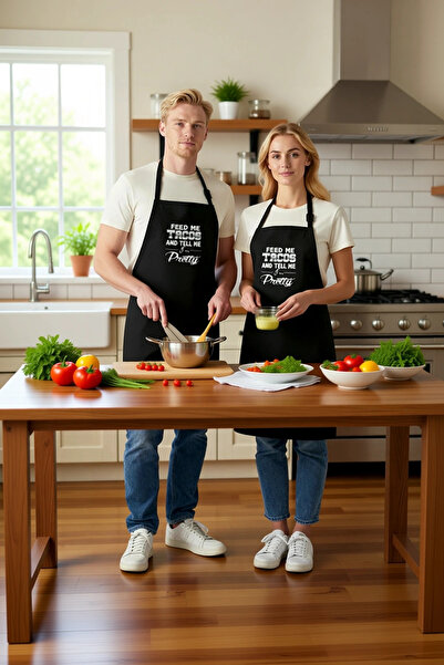 PayBuy Women's Unisex Kitchen Chef Apron Taco Printed Funny Message Print Rel...
