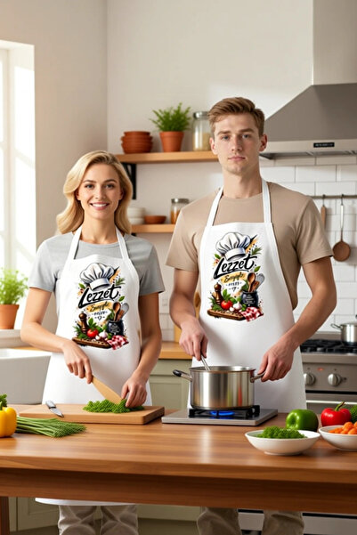 PayBuy Women's Chef Apron Kitchen Printed Unisex Halter Neck Strap with Front...
