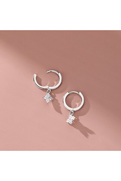 Choice Earring-silver ANENJERY Delicate Zircon Four Leaf Grass Bracelets For ...