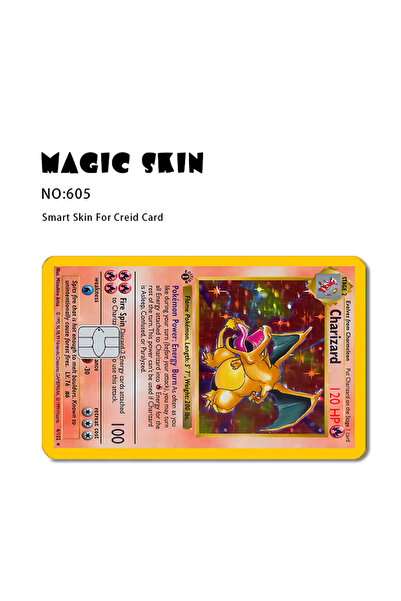 Choice4 Bandai Small Chip 605 Pokemon Anime Bank Credit Cards Matte Stickers ...