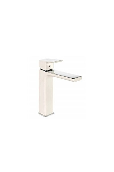 Eca - Tiera Orta Tip Lavabo Bataryası Krom Bej OUTLET - 103488003-