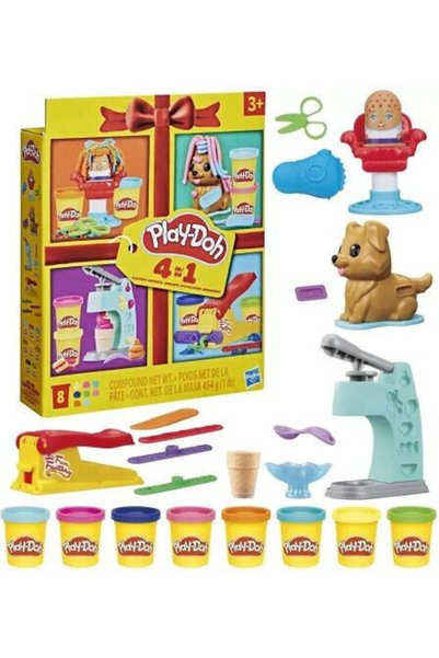 Hasbro Games Hasbro Play-Doh Πλαστοκόλλα Μίνι Παιχνίδι Για Ηλικίες 3+ 8 Τεμάχια
