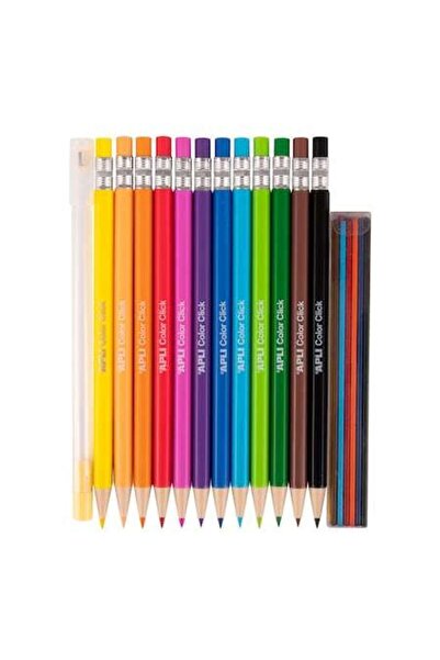 Apli Kids Set of 12 mechanical colored pencils, with 12 refills included and ...