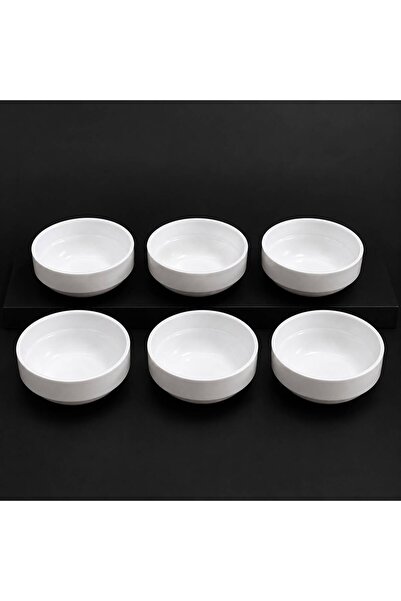 poliva home 6Adet Melamin Beyaz A Kalite Çorba Kasesi 12x5cm Derin Tas Hesapl...