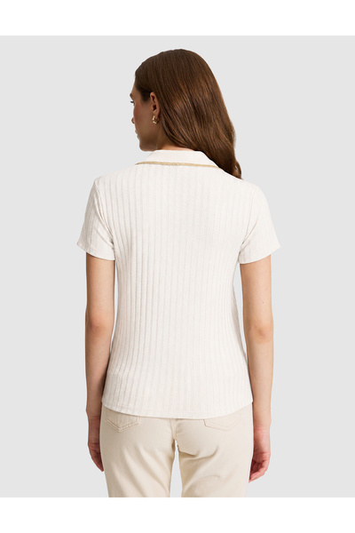 Pierre Cardin Tricou Basic Slim Fit Ecru 50320697-VR019