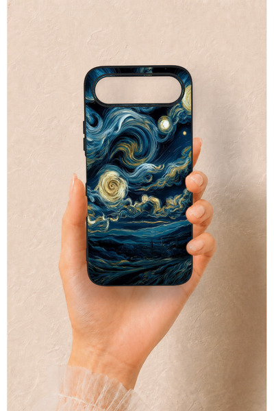 Vip Case Tecno Spark 50 5G Uyumlu Yıldızlı Gece Desenli Silikon Kılıf