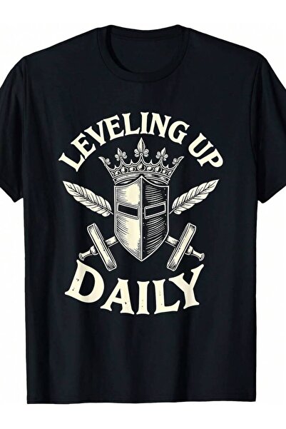 Generic تي شيرت رجالي بتصميم Renaissance من Leveling Up Daily
