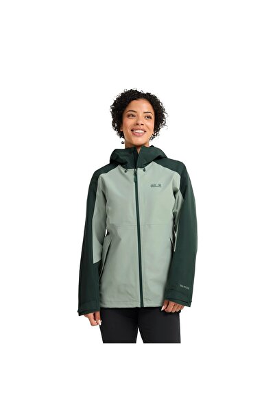 Jack Wolfskin Wildbound 2L Kadın Yeşil Outdoor Ceketi KADIN OUTDOOR CEKETİ A6...