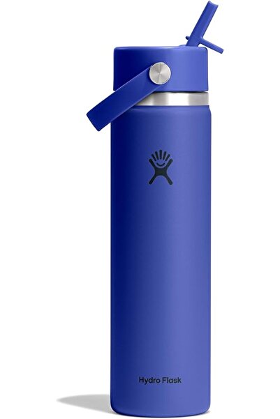 Hydro Flask زجاجة مياه معزولة من الفولاذ المقاوم للصدأ مع غطاء بماصة مرنة وفو...