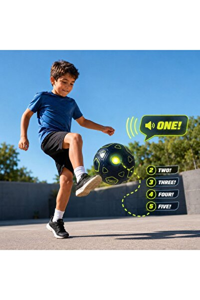 Zâna Casei Training Soccer Ball with Light & Counter 21cm