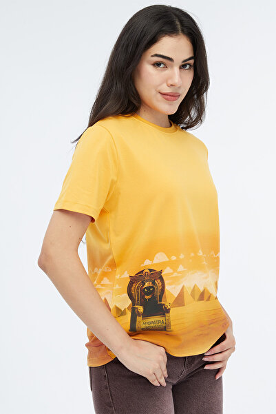 MİOVA Miopatra Kedi Baskılı Basic T-Shirt