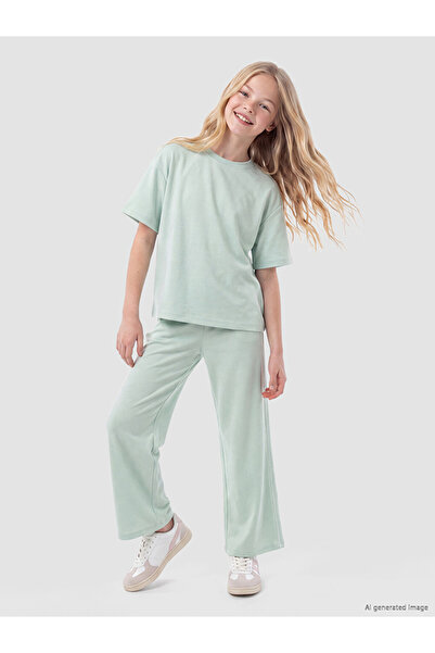 LC Waikiki Striped Girls' Soft Touch Set