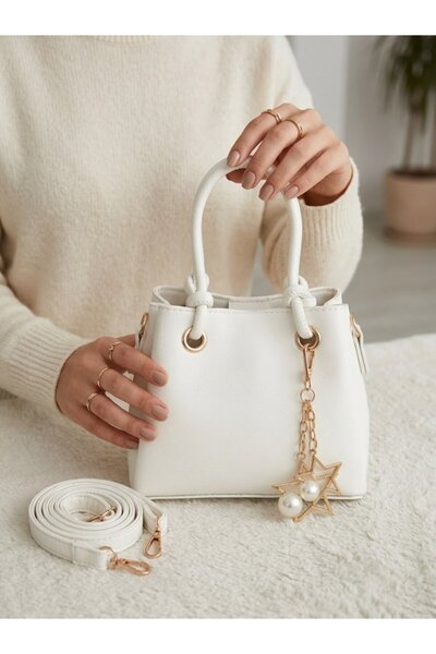 Generic Brand Hand and Shoulder Bag with Charm Accessories
