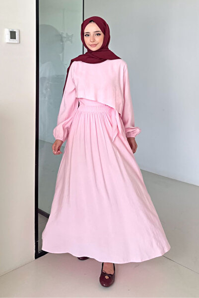 Ovn. Éloria Asymmetrical Layered Set - Pink