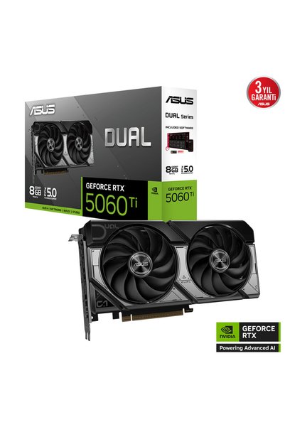 ASUS 8GB DUAL RTX5060TI-8G GDDR7 128bit HDMI DP PCIe 5.0