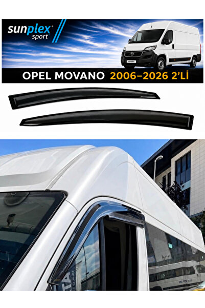 SUNPLEX Opel Movano 2006-2026 Uyumlu Cam Rüzgarlığı Takım 2 Li Takım Rüzgar K...
