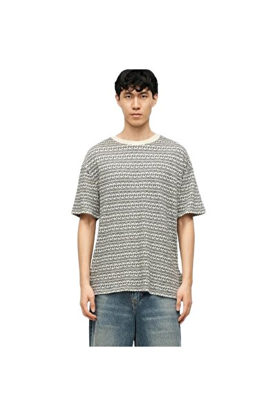 Quiksilver Men's White Okano Jacquard Tshirt Eqykt04412-Weg2