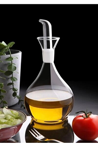 Pembelia Life 900 ml Damlatmaz Borosilikat Cam Yağdanlık Yağlık Sirkelik
