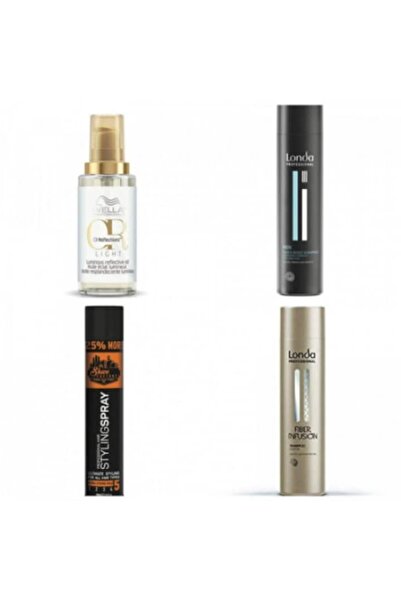 Londa Professional Londa Set: Men's Shampoo + Fiber Infusion 250 ml + Hairspr...
