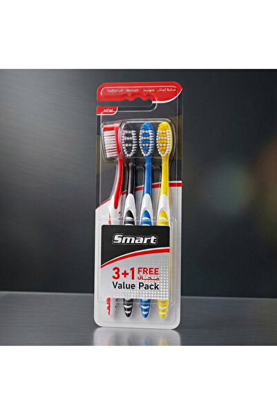 Smart 4 قطع فرشاة أسنان عرض خاص 3+1