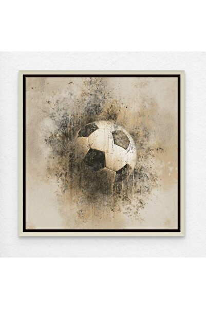 ALAYRA International Football Grunge Street Art A4 Soccer Canvas Wall Art wit...