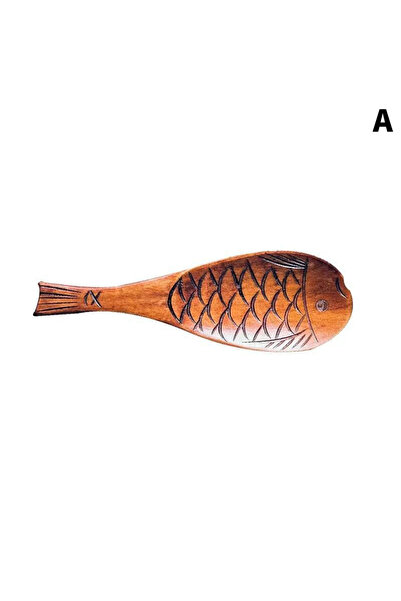 Choice1 A Retro Japanese Creative Fish Shape Rice Spoon Cute Nature Wooden No...