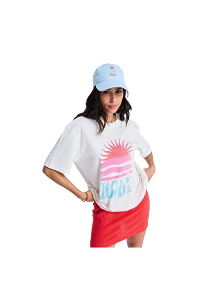 Roxy Hangloose Poster Kadın Beyaz Tişört KADIN T-SHIRT ERJZT06090