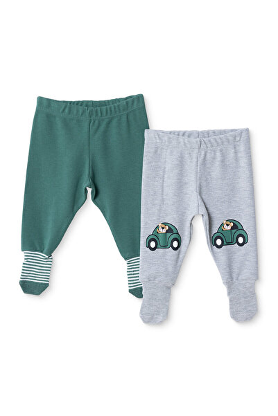 ebebek Hello Baby HelloBaby Erkek Bebek 2li Pantolon Araba Baskılı Çoraplı