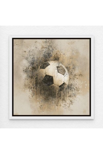 ALAYRA International Football Grunge Street Art A3 Soccer Canvas Wall Art wit...