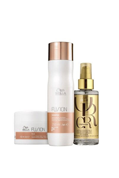 Wella Professionals Set WELLA FUSION: Șampon 250 ml + Mască 150 ml + Ulei Ref...
