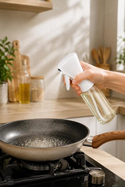 Generic Glass Oil Spray Bottle with Mist Trigger, Clear Fine Mist Sprayer, Re...