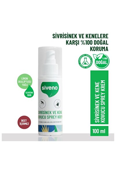 Siveno Sivrisinek ve Kene Kovucu Sprey Krem Bitkisel Tüm Vücut İçin Aile Boy ...