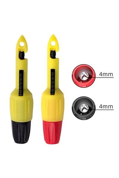 Choice 2PCS 4mm 2pcs Insulation Wire Piercing Puncture Probe with 2mm/4mm Soc...