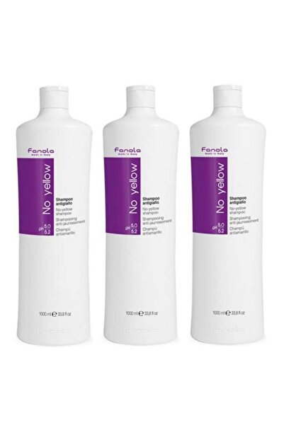 Fanola No Yellow set: 3 x Shampoo, 1000ml