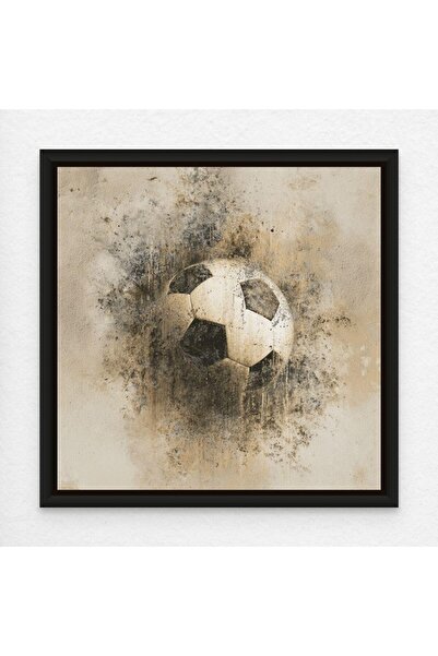 ALAYRA International Football Grunge Street Art A4 Soccer Canvas Wall Art wit...
