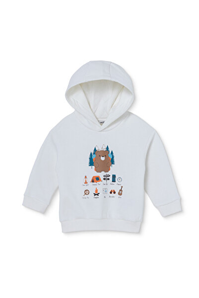ebebek Hello Baby HelloBaby Erkek Bebek Kapüşonlu Sweatshirt Kamp Baskılı Kap...