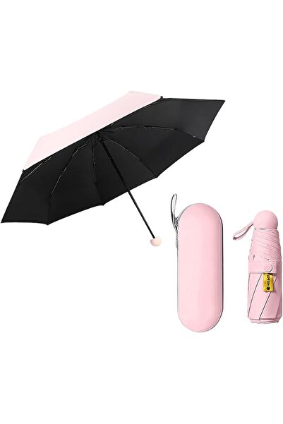GENERAL Portable Travel Umbrella 8 Fold Uv Protection Upf 50+ for Protection