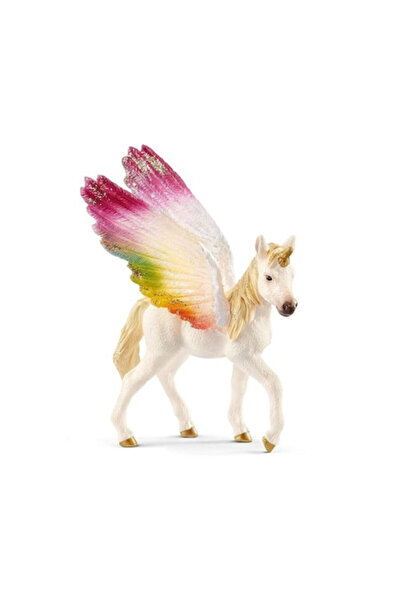SCHLEICH figurine, Bayala, Unicorn foal with rainbow wings
