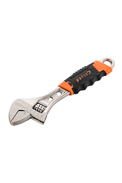Lawazim Pro7 Adjustable Wrench 6inch with 20mm Jaw, Metric Scale, Fiber Handl...