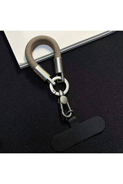Choice6 POLYESTER Brown Adjustable Universal Braided Short Mobile Phone Lanya...
