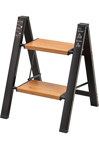GENERAL Pro 7 Foldable Step Ladder with 3 Steps and Wide Anti-Slip Pedals, Sp...