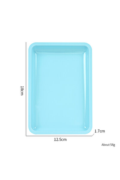 Choice SKY BLUE New Stainless Steel Cosmetic Storage Tray Nail Art Equipment ...