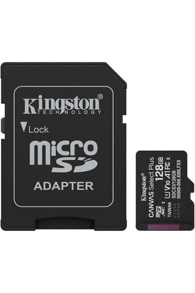 Kingston Βιομηχανική MicroSDHC 128GB Class 10 A1 PSLLC + Αντάπτορας SD